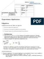 Guia 2 A Expresion Algebraica