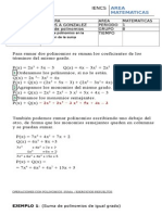 Guia 5a Suma de Polinomios