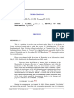 Third Division: Simon A. Flores, People OF THE PHILIPPINES, Respondent