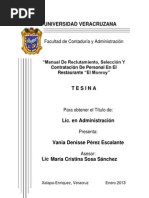 Manual de Reclutamiento y Seleccion