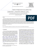 Modeling and Simulation of High-Pressure Urea Synthesis Loop