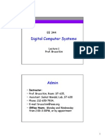 Lecture 1 Digital Computer Systems