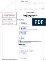 Clasificación de Los Aceros