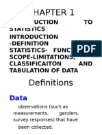 Introduction To Statistics