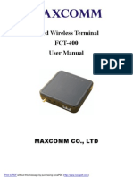 GSM Fixed Wireless Terminal FCT-400 User Manual