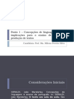 Concepções de Linguagem e Suas Implicações para o Ensino de Leitura e Produção de Textos