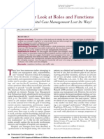 Another Look at Roles and Functions: Has Hospital Case Management Lost Its Way?