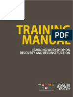 Training Manual: Learning Workshop On Recovery and Reconstruction