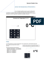 Aplicación Conversor de Temperatura Fahrenheit A Celsius