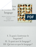 Cours de Linguistique de Niveau Licence