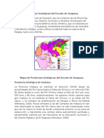 Provincias Geológicas Del Escudo de Guayana