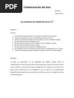 Proyecto de Investigacion, La Contaminación.