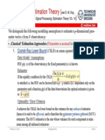 Estimation Theory Overview