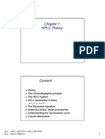 Chapter 1 HPLC Theory