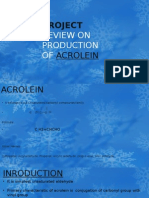 Project Review On Production of Acrolein