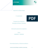 Unidad 4. Relacion Entre La Fisiologia Animal y Vegetal en La Biotecnologia