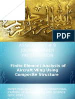 Finite Element Analysis of Aircraft Wing Using Composite Structure