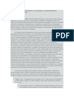 As Diferenças Entre o Estruturalismo e o Gerativismo e o Estudo Das Maiores Características Dos Mesmos