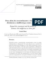 Para Além Do Ressentimento e Do Pathos Da Distância: A Indiferença Como Amor Fati