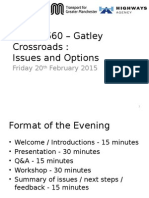 A34 - A560 Crossroads - Joint Presentation