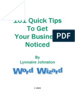 101 Ways To Get Your Business Noticed