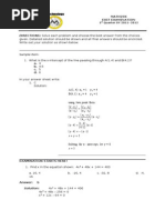 Exit Exam First Quarter-Key