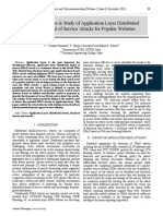 Analysis & Study of Application Layer Distributed Denial of Service Attacks For Popular Websites