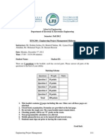 IENG300 - Fall 2012 Midterm