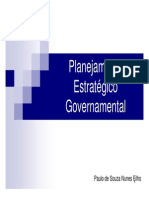 Planejamento Estratégico Governamental - Parte 1