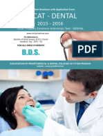 UPCAT Dental 2015-16 Brochure