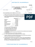 Cost Accounting May 2012