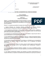 Ley de Hacienda para Los Municipios Del Estado de Durango