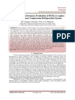 Experimental Performance Evaluation of R152a To Replace R134a in Vapour Compression Refrigeration System