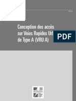 Conception Des Accès Sur Voies Rapides Urbaines de Type A (VRU A)