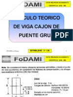 Calculo Teorico Viga Cajon de Puente Grua