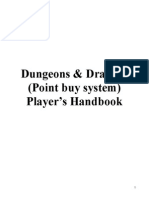 Dungeons & Dragons - Players Handbook Point Buy System