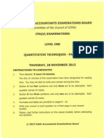 Cpa 5 Quantitative Techniques