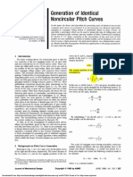 1998 by Tong and Yang - Generation of Identical Noncircular Pitch Curves 1