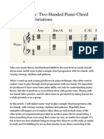 Two-Handed Piano Chord Progression Variations