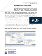 Binary Logistic Regression Mintab Tutorial