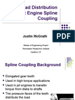 Axial Load Distribution in A Jet Engine Spline Coupling: Justin Mcgrath