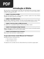 Manual Do Professor - Introducao A Biblia