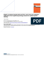 English Vocabulary Learning With Word Lists, Word Cards and Computers: Implications From Cognitive Psychology Research For Optimal Spaced Learning