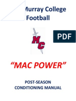 MacMurray Football Post Season Workouts