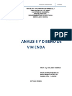 Proyecto de Analisis y Diseño de Elementos Estructurales de Concreto de Una Vivienda Unifamiliar