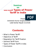 Tariff Plan - Presentation