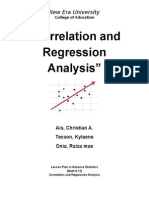 Correlation and Regression Analysis Math 14 LP