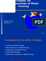 Chapter 18-Fundamentals Metal Forming