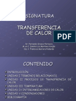 Diapositivas Transferencia de Calor Unidad I