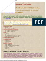 Clinical Biomechanics - Mechanical Concepts and Terms